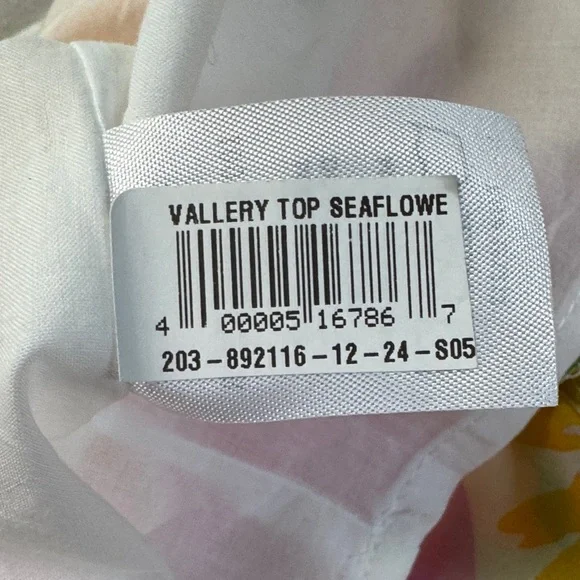 Michelle’s McDowell “Sea Flower Lilac” Valery Top Size Small - Picture 9 of 11